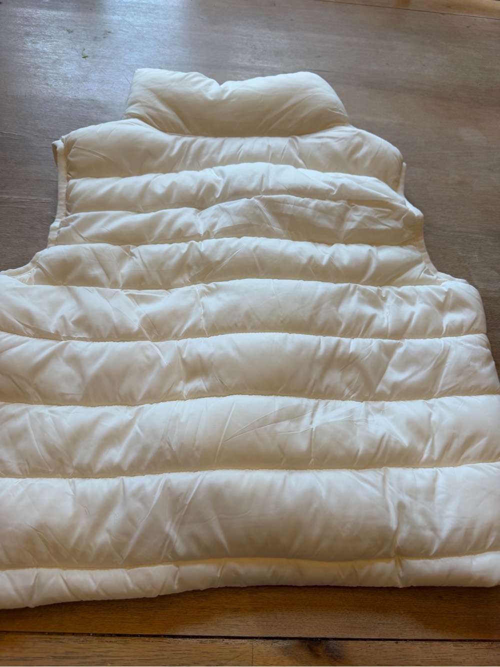 Love Tree Cream Quilted Puffer Vest - Snap Front - Picture 3 of 3